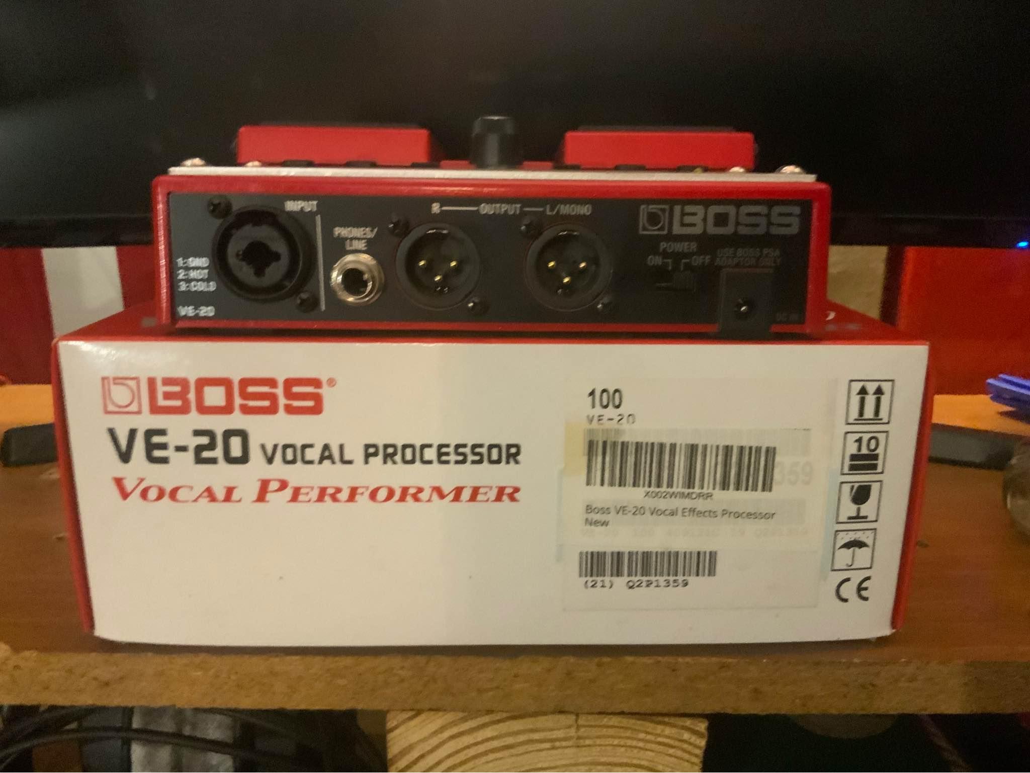What is the correct placement for VE-20 vocal processor?