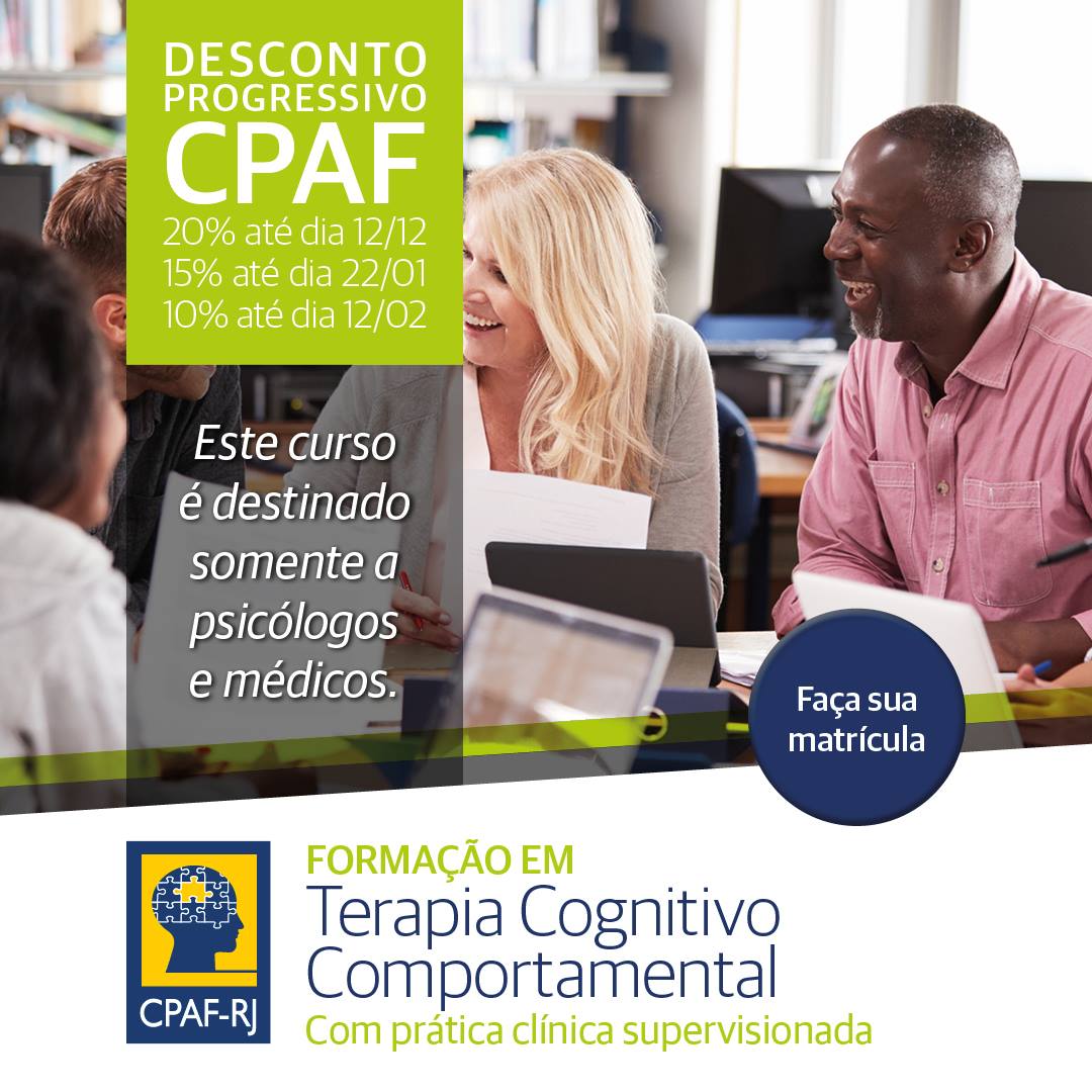 CPAF - Formação em Terapia Cognitivo Comportamental Com...