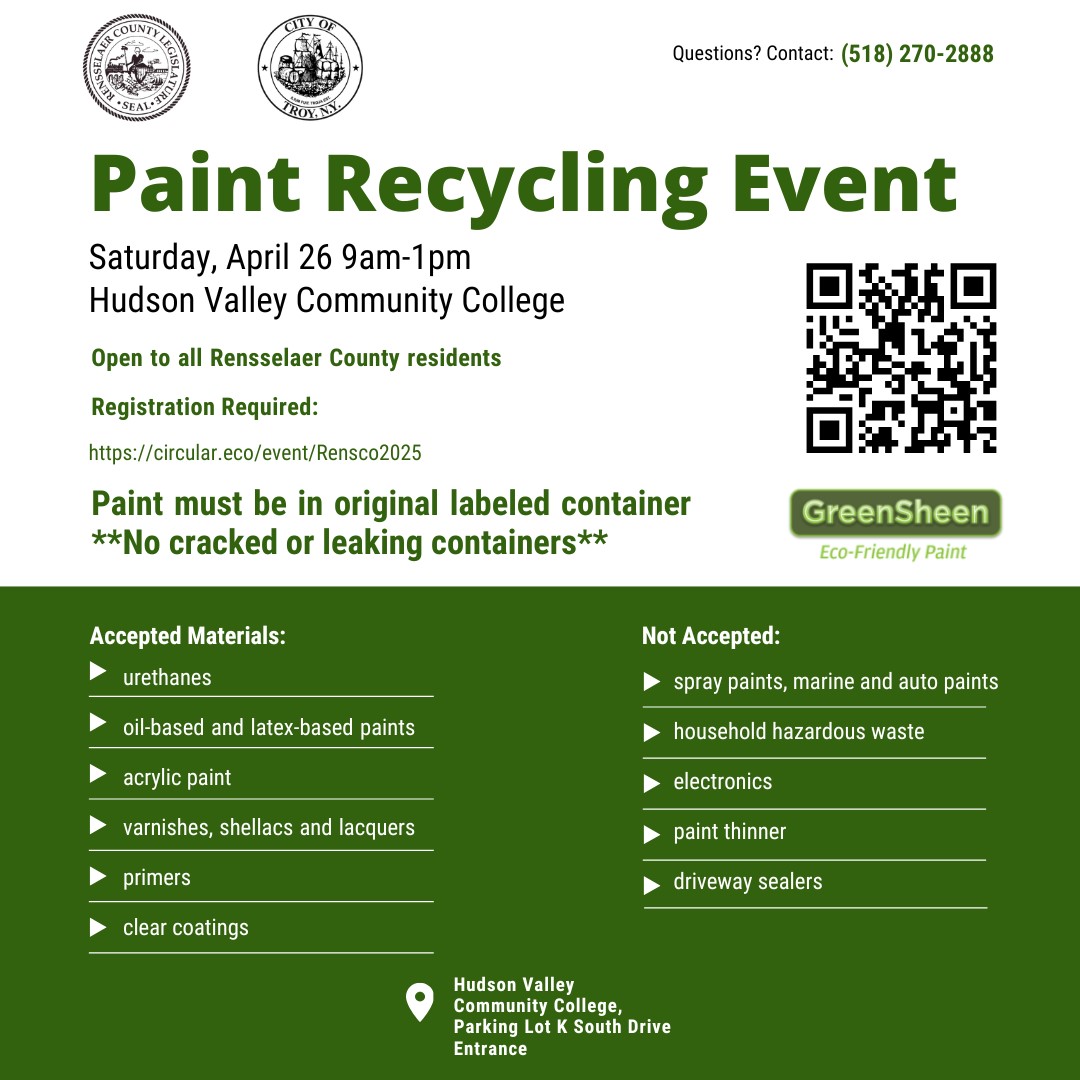 Rensselaer - Rensselaer County residents with unwanted paint have a ...