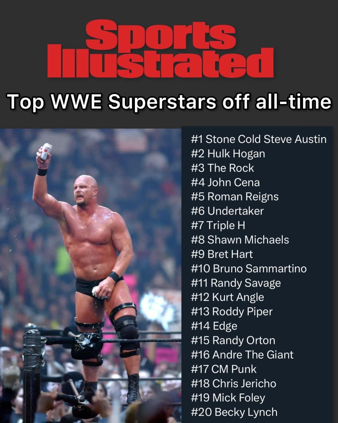 What are the top WWE wrestlers of all time?