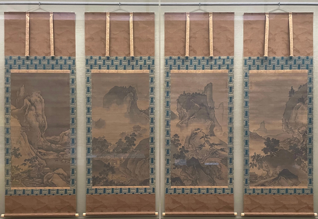 石頭出版- 圖4、 雪舟《四季山水圖(四幅)》 東京國立博物館「然而