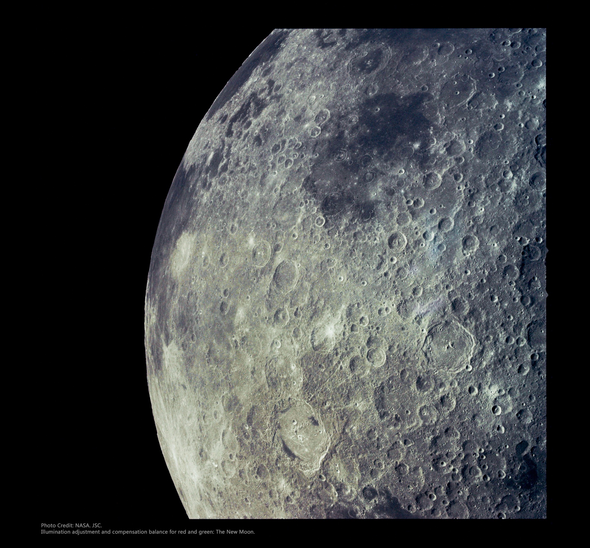 Apollo 17 photo of the eastern moon limb
