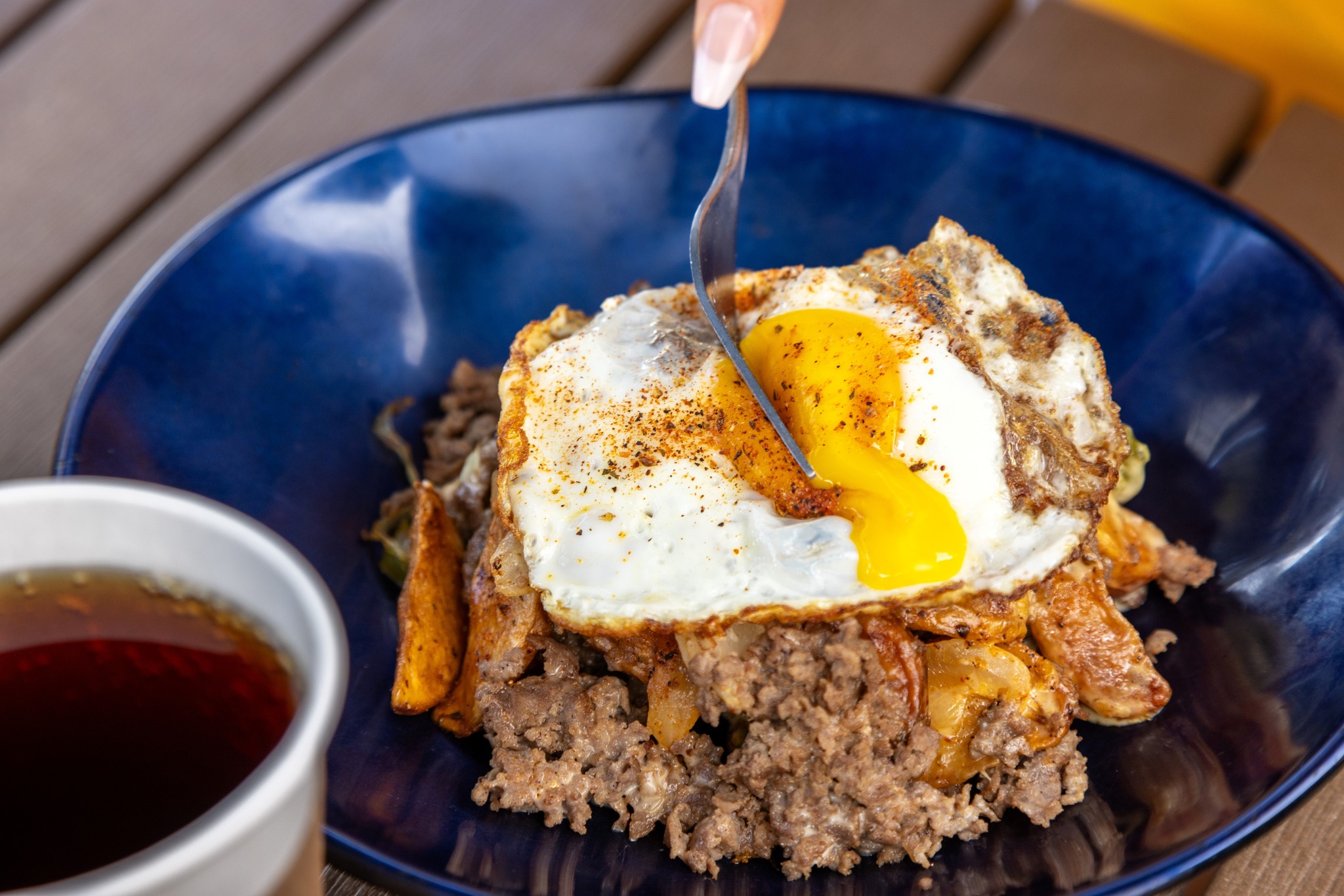 Lucky - Lucky's Hangover Hash is sure to cure all things! Fuel your day ...