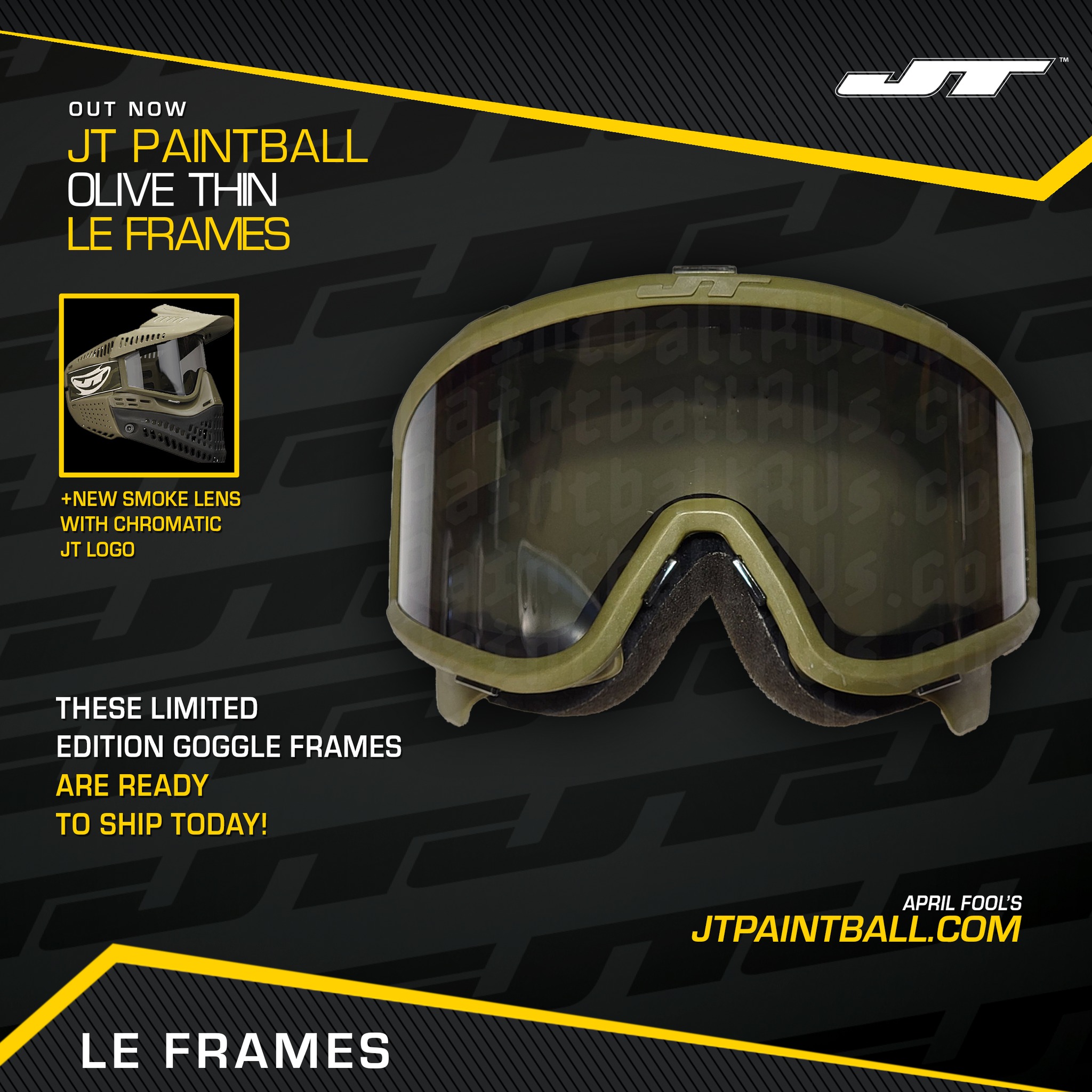 Masque Paintball JT OG – Avec Protections Bas Et Genoux Noires – Occasion