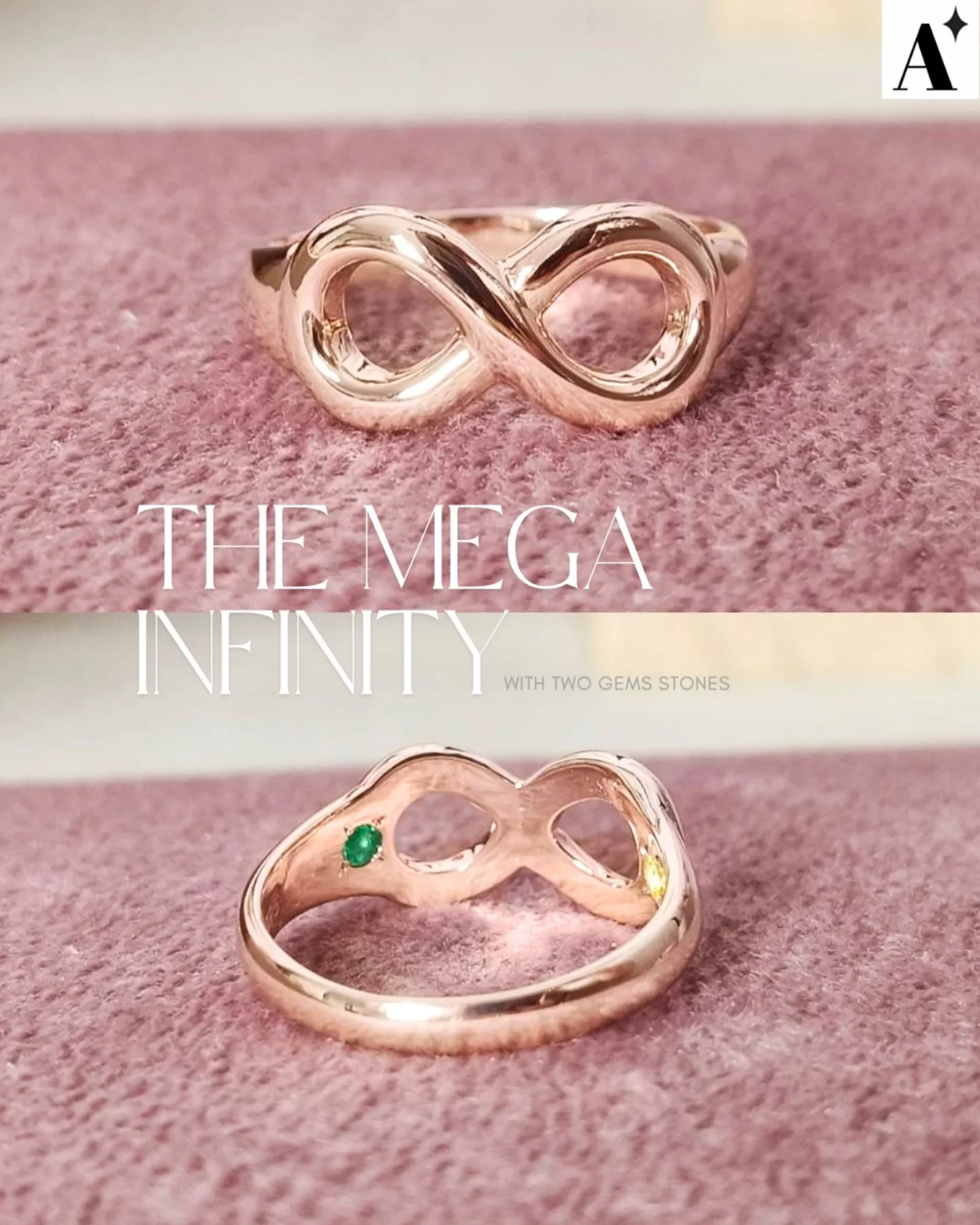 Amul - Mega infinity มองเรียบๆ จริงซ่อนพลอยไว้ด้านในแหวนด้วยนะ ♾️ รุ่น ...