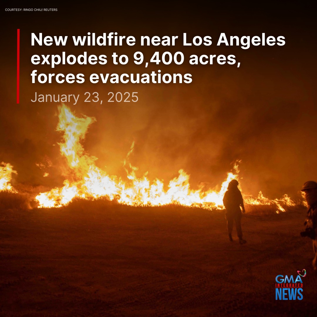 GMA News - A new wildfire that broke out north of Los Angeles on ...