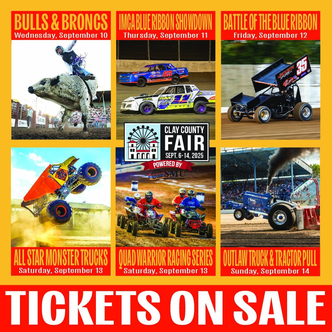 🎟️ TICKETS ON SALE NOW!... - Clay County Fair & Events Center | Facebook