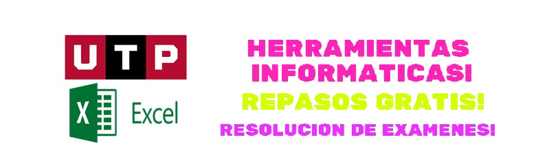 HERRAMIENTAS INFORMATICAS EXCEL UTP | Facebook