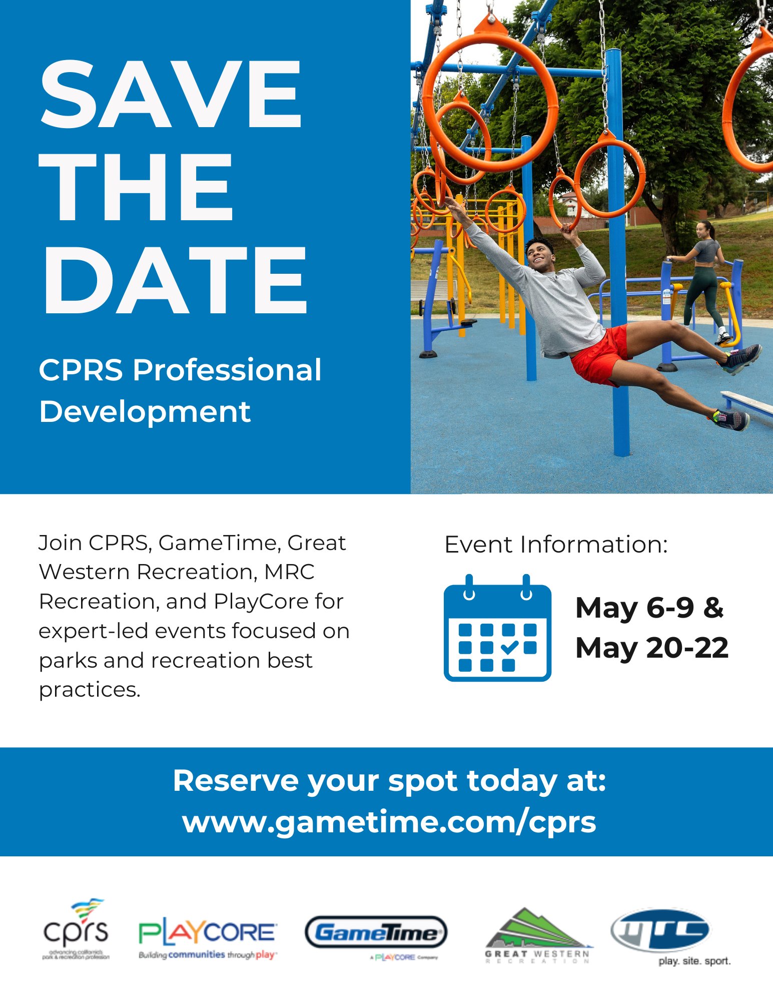 GameTime - 📣 Hey, California! CPRS is proud to partner with PlayCore ...