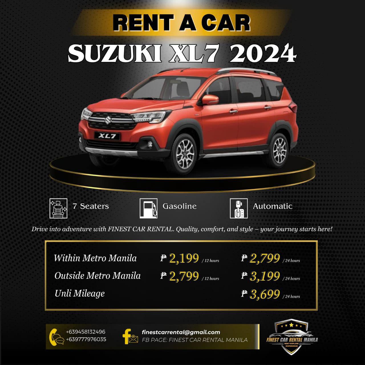 Finest - CARS FOR RENT 5seater/7seater NO SECURITY DEPOSIT EASY ...