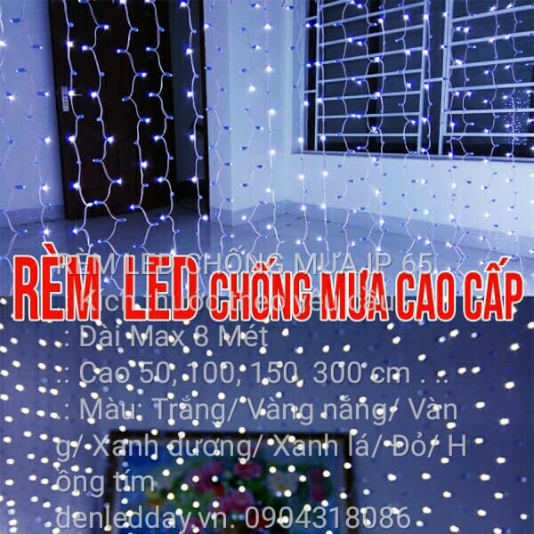 Đèn Tốt - Rèm LED Chống Mưa IP65 Cao Cấp Sáng, Bền vượt...