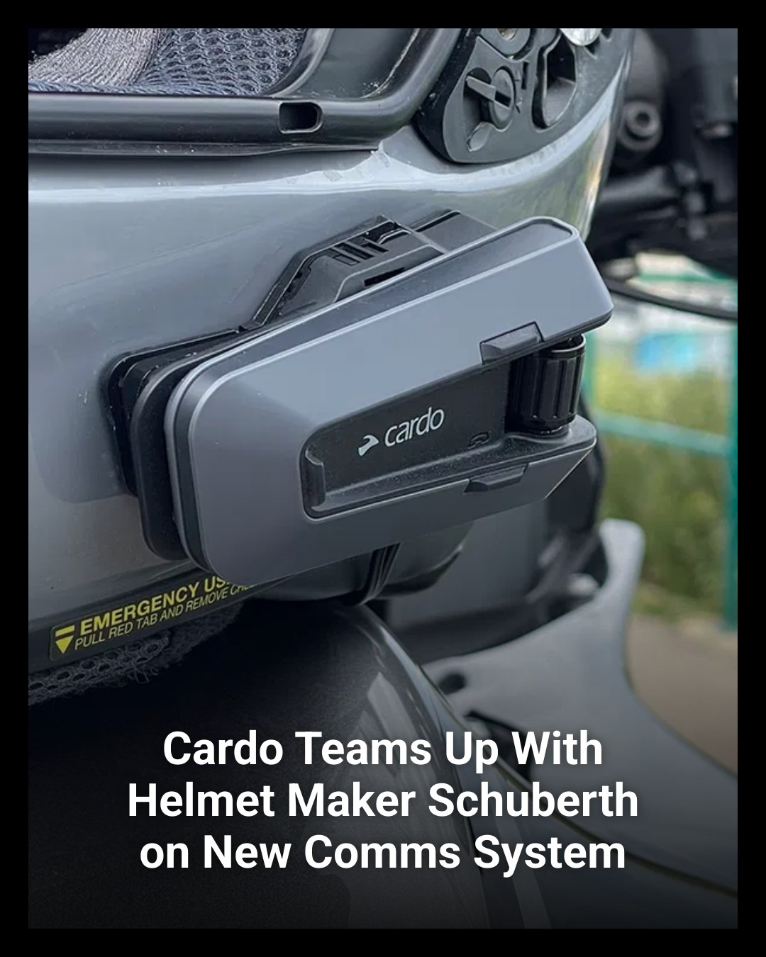 Cardo is teaming up with helmet company Schuberth on a new SC Edge