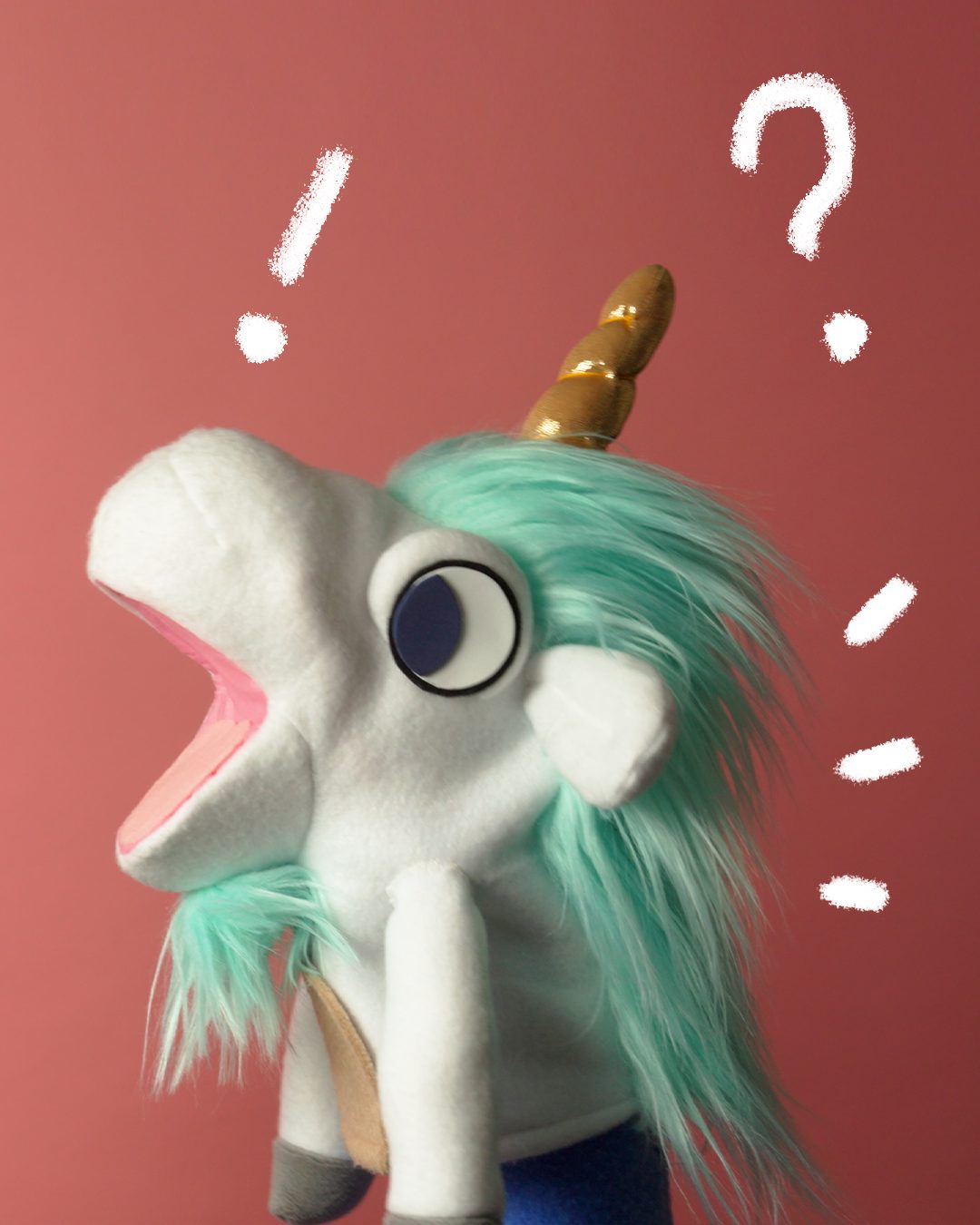 The Puppet Company Marionnette à Main Licorne Corps Complet - Peluche Interactive
