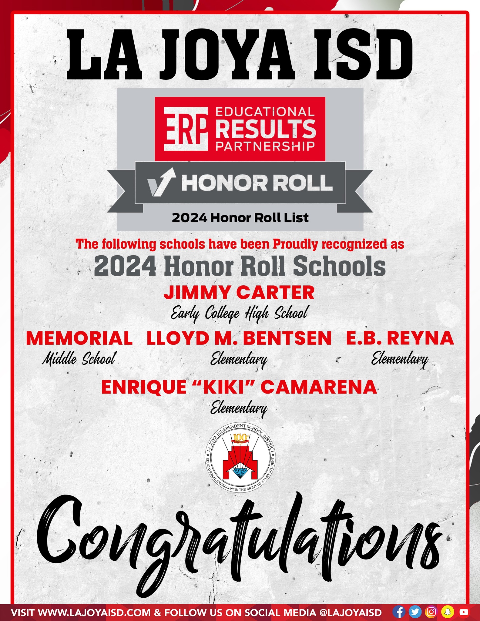La Joya ISD - 🎉🏆 Congratulations, La Joya ISD! 🏆🎉 We are... | Facebook