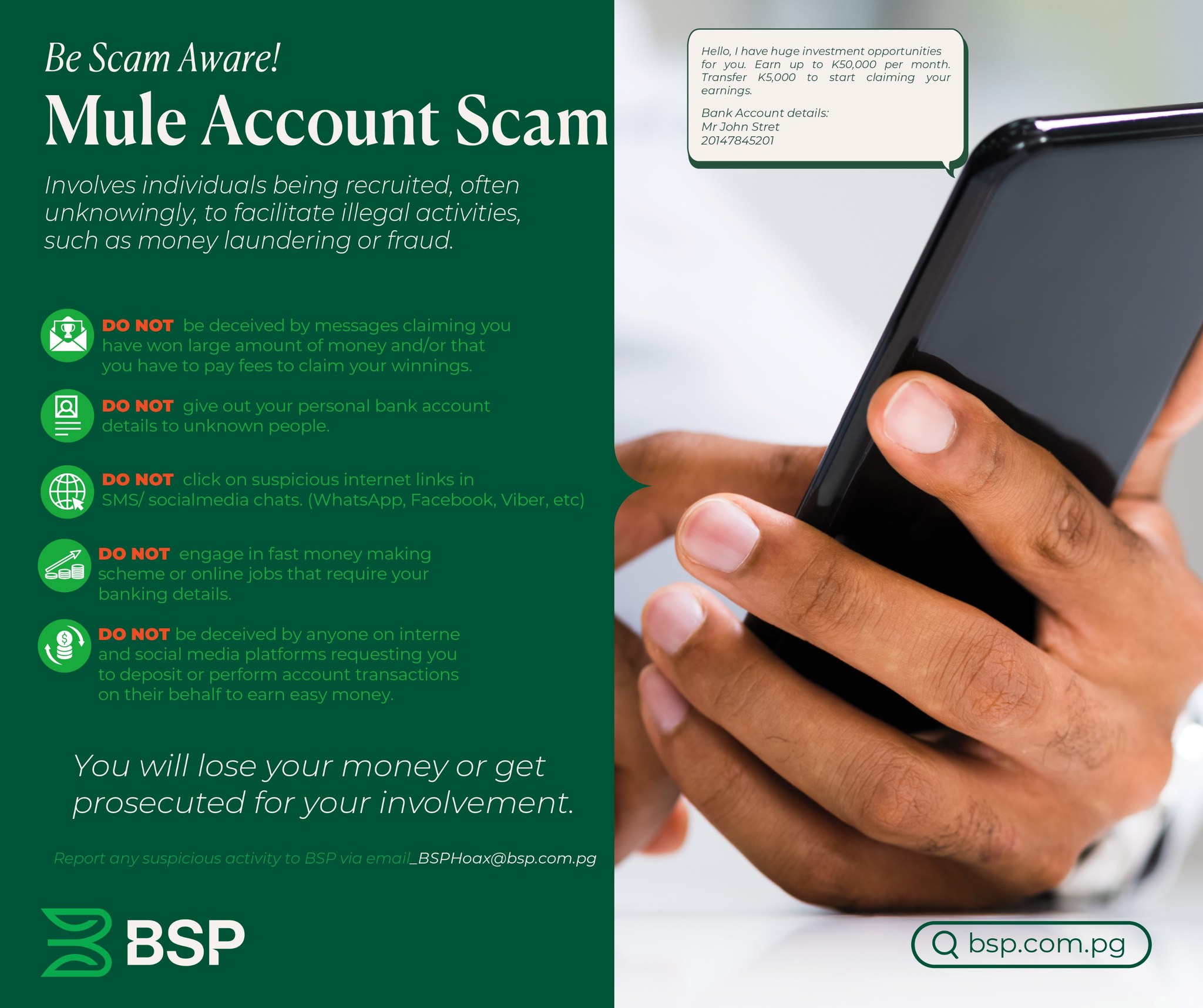 BSP PNG| Be Scam Aware! Do... - BSP Financial Group Limited | Facebook