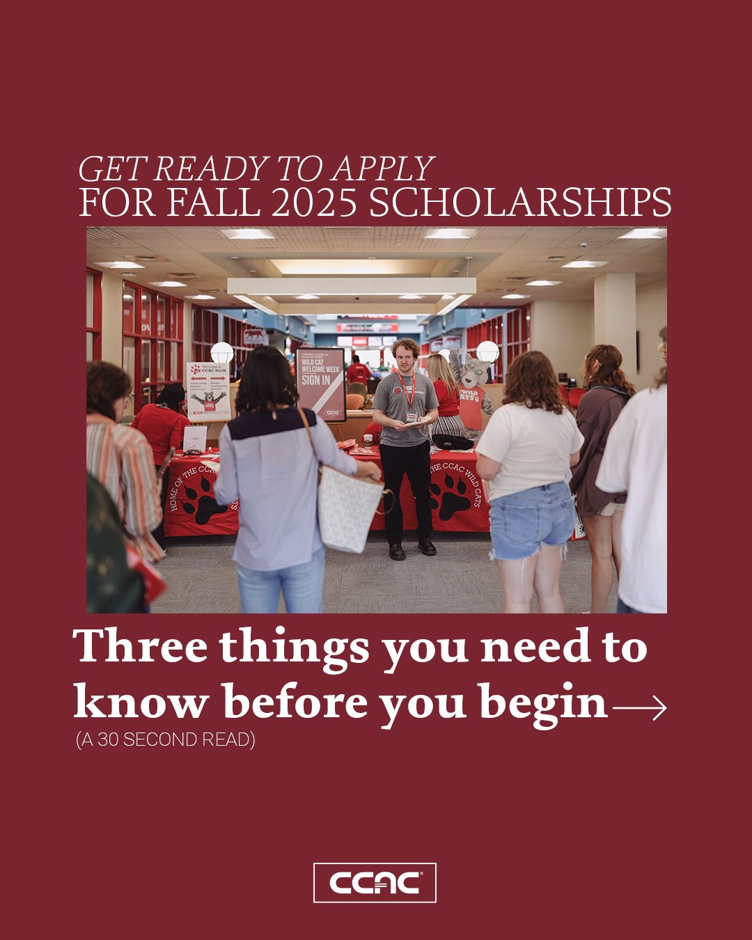 CCAC - Attention students! Fall 2025 scholarship... | Facebook