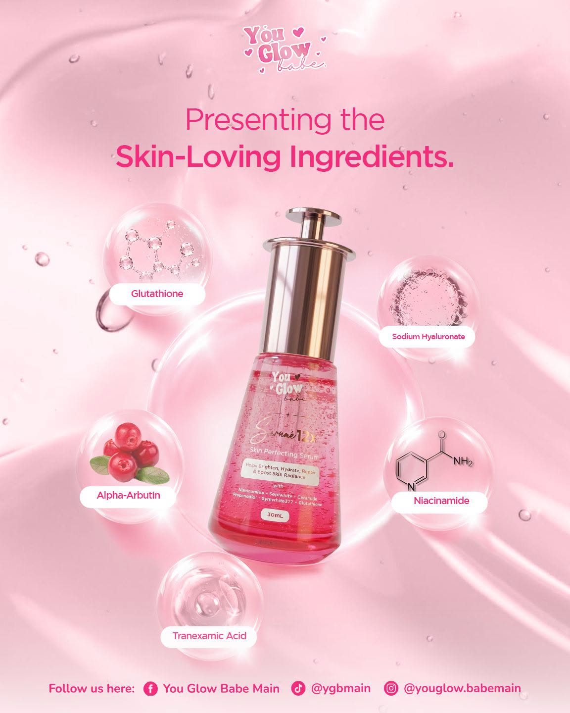 you glow babe glutathione Let your speak for with You Glow Main serume 12x 🌸 What if You Could