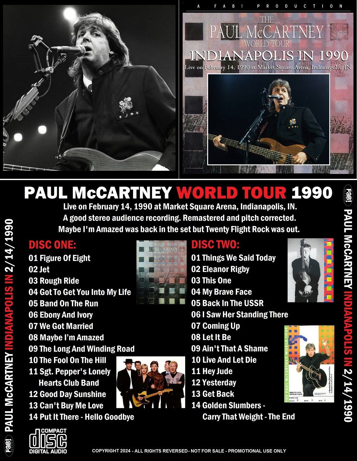January 13th 1990 - The Paul McCartney World Tour (Wembley, London