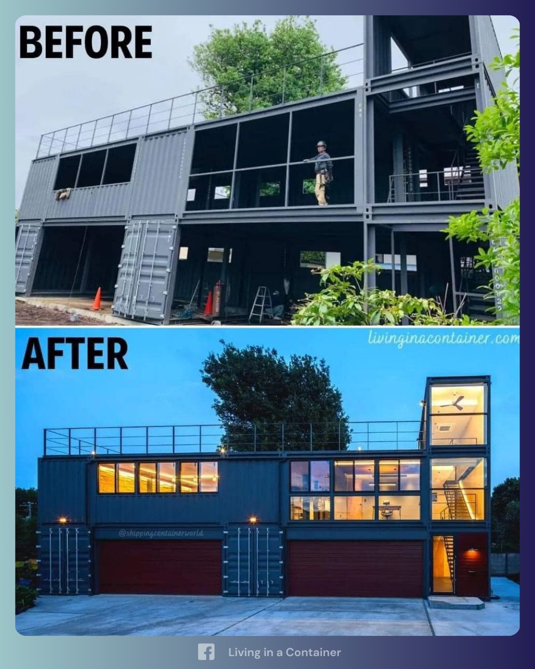 Living - Industrial meets modern in this incredible container home ...