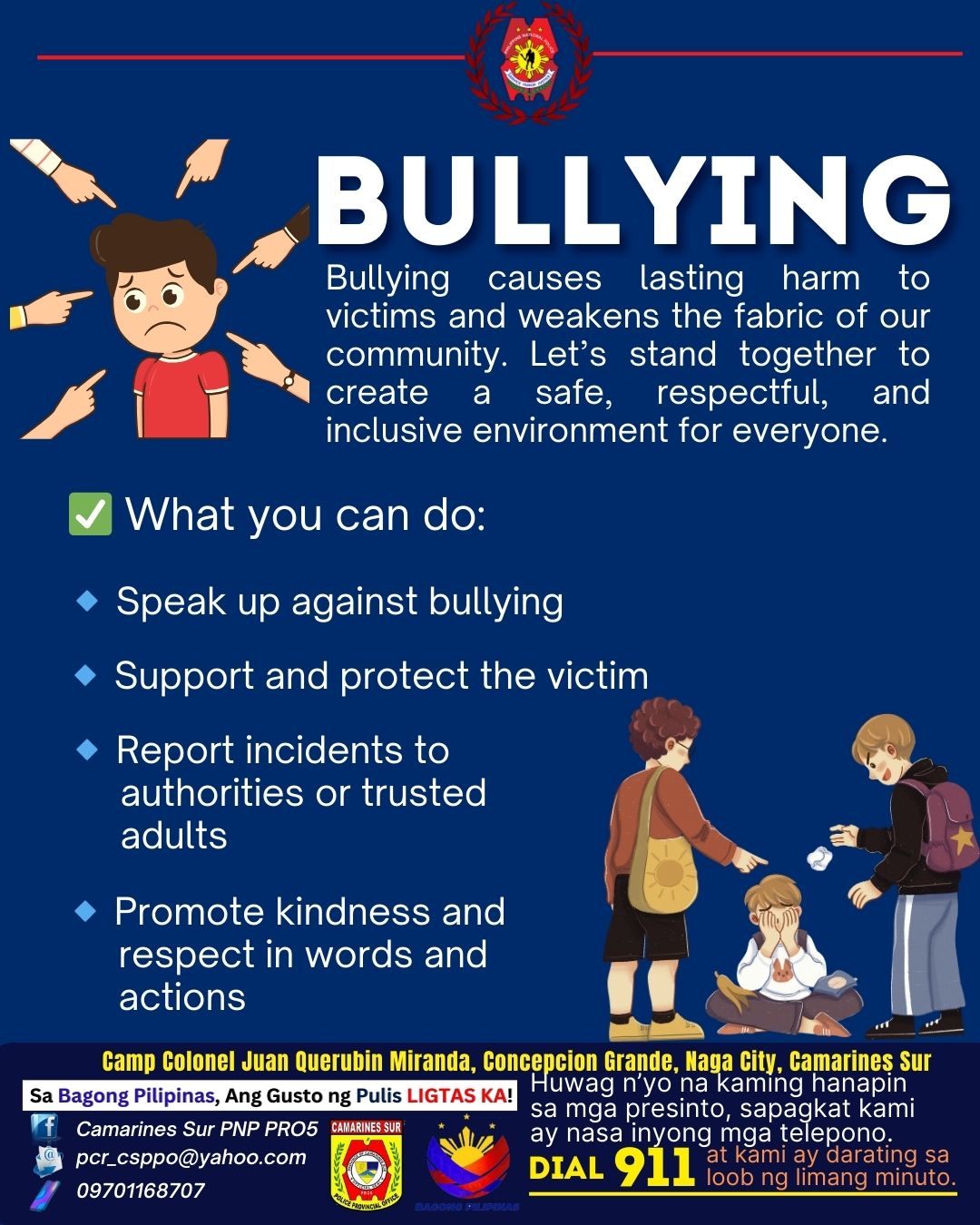 🚫 Bullying has no place—online or offline. Bullying causes lasting harm ...