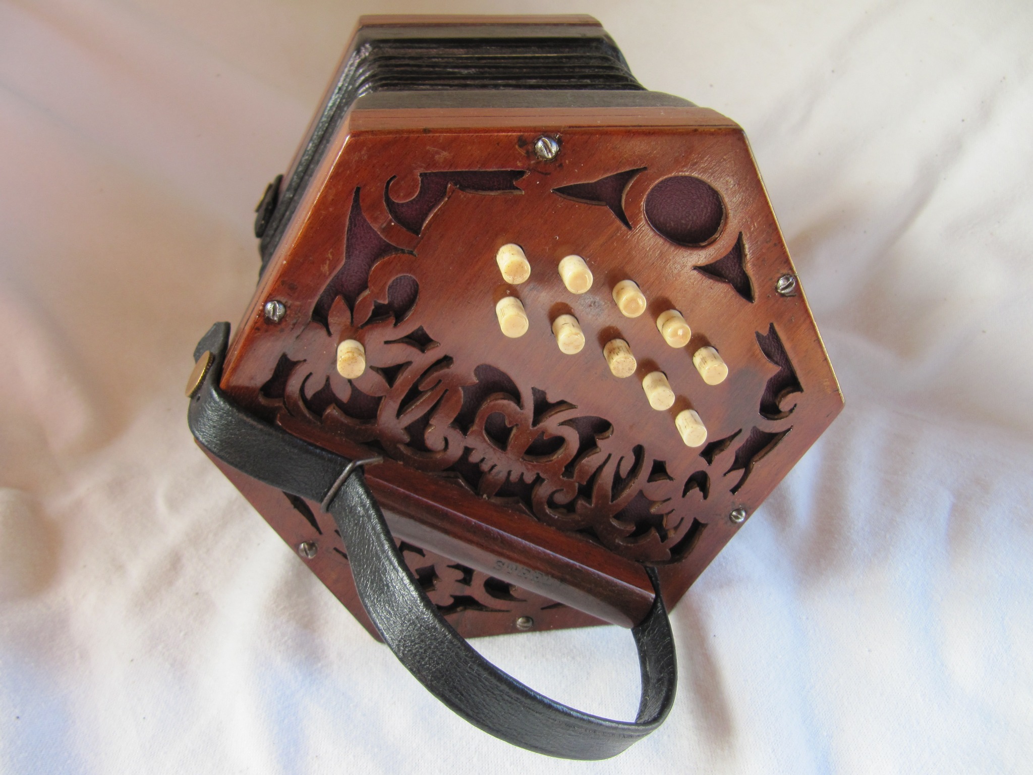 The Bastari 40-button Anglo concertina that I bought in Tokyo in