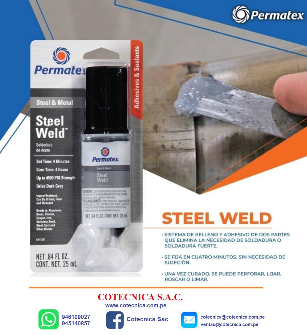 Cotecnica - EPOXICO STEEL WELD-PERAMTEX (CODIGO 841.09) | Facebook
