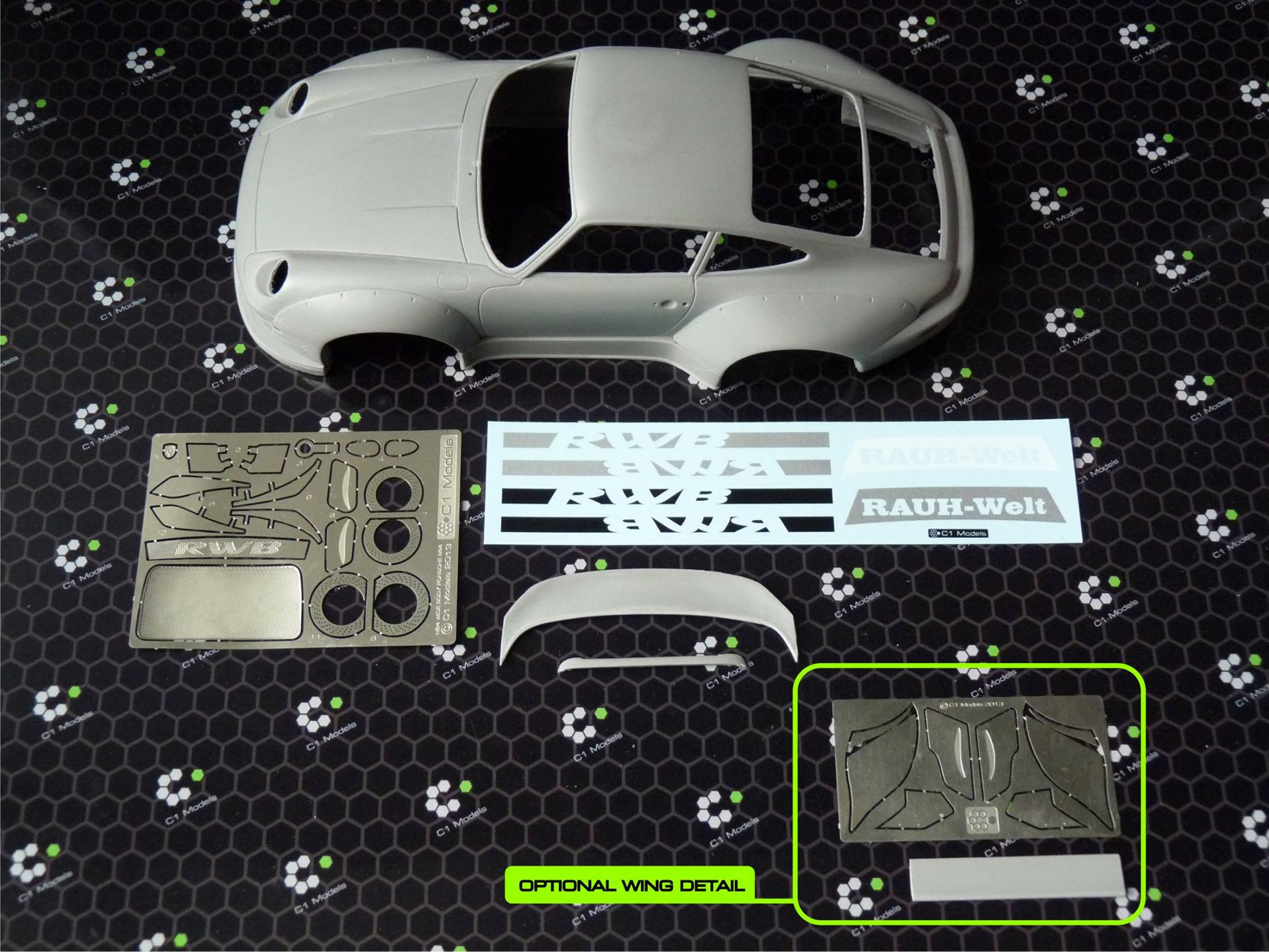 C1 Models - BUILD YOUR OWN RWB... RWB 993 body shell now...