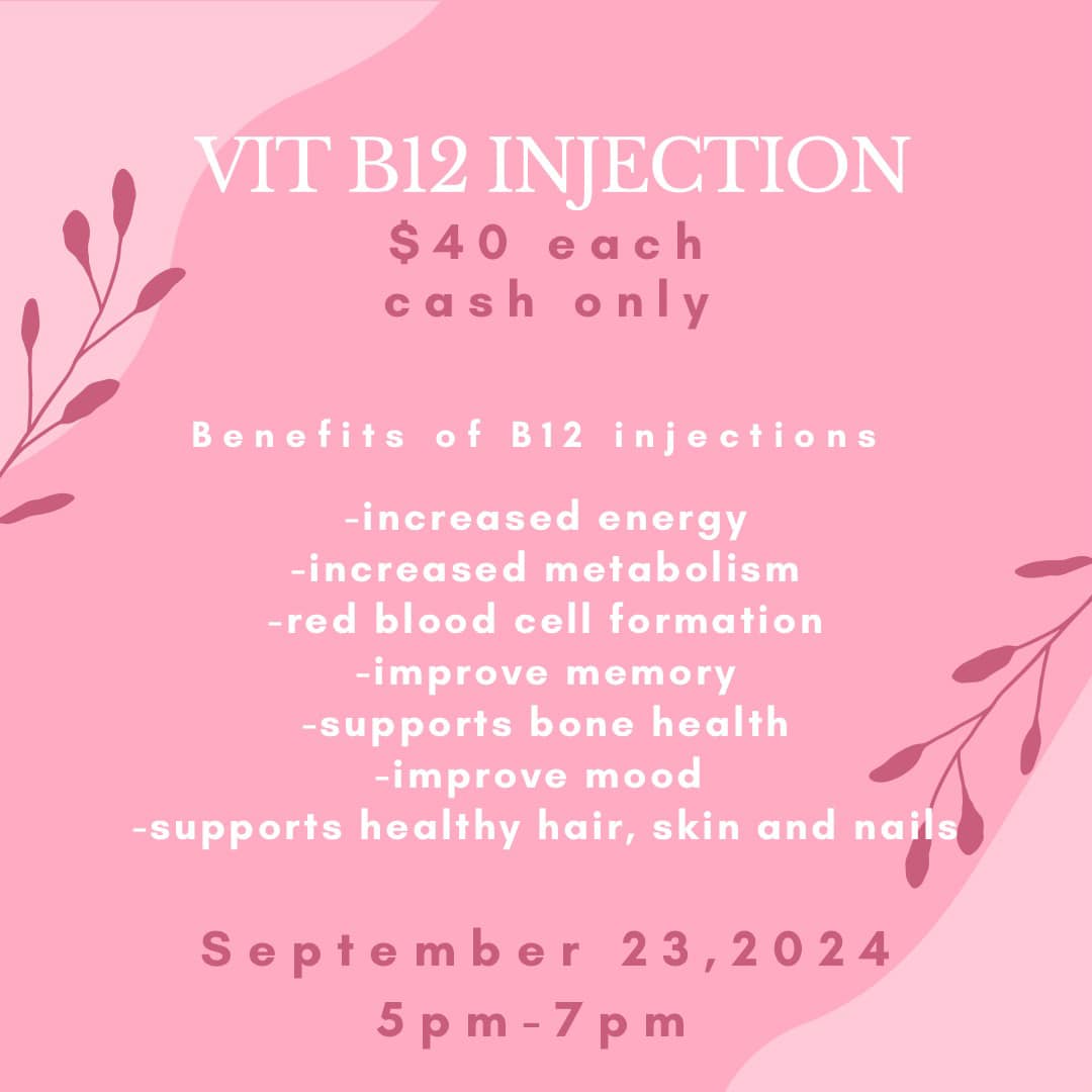 vitamin b12 too high after injections clinic date is quickly approaching! Get a head start this fall with B12 to help keep your mood boosted and energy high! sq administration