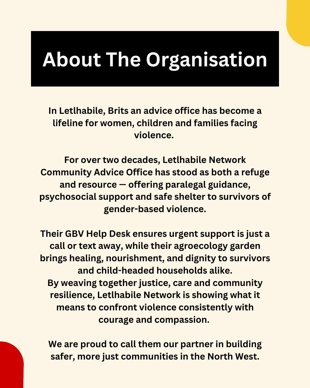 Letlhabile... - Letlhabile Network Community Advice Office