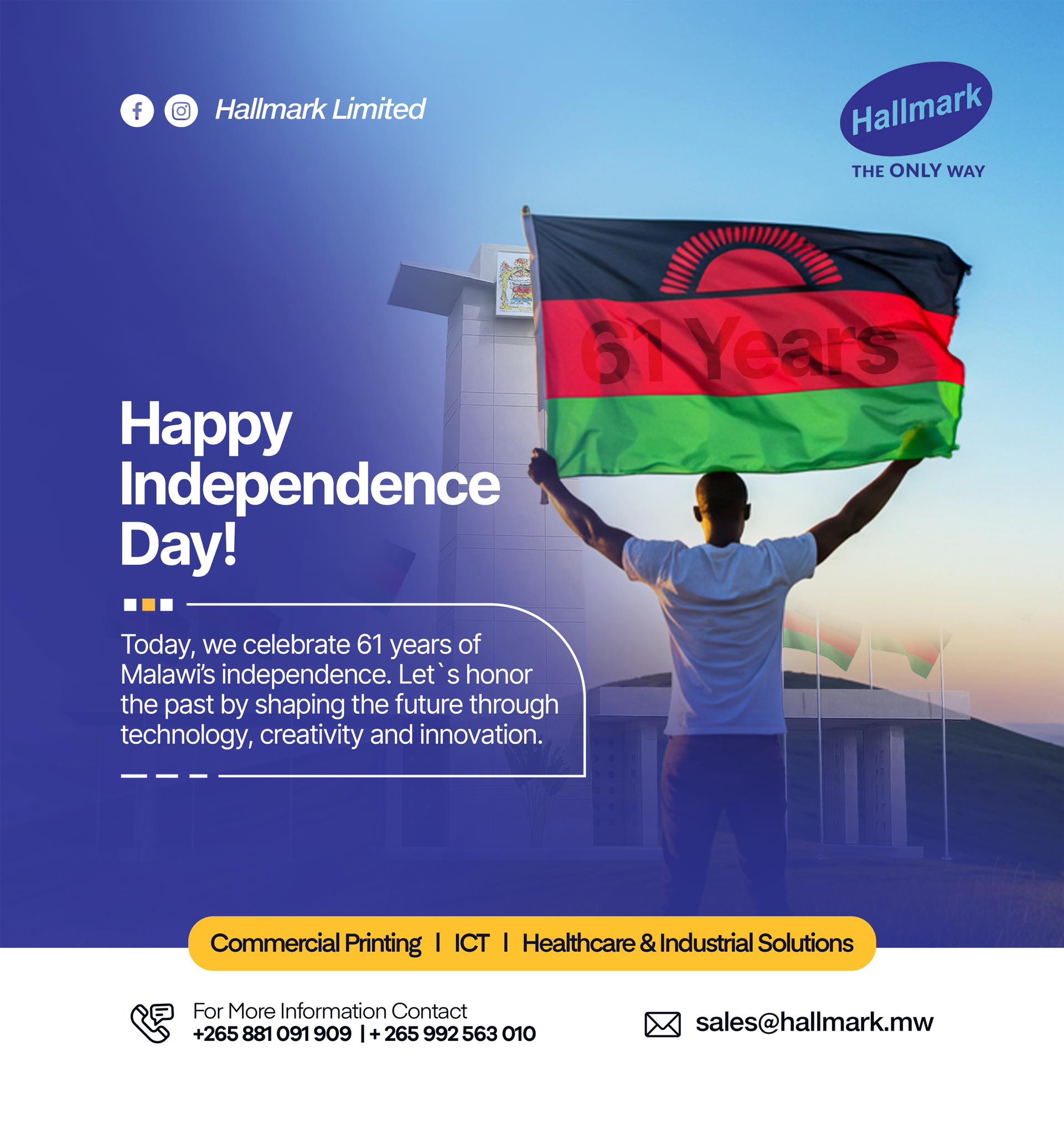 Hallmark - Happy Independence Day! Celebrating 61 years of Independence ...