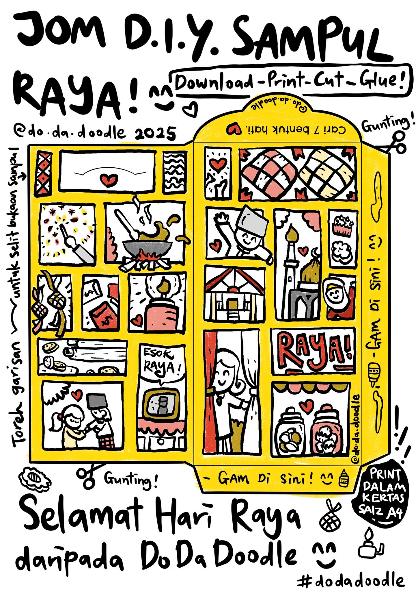 Do.Da.Doodle - Hari Raya doodle commission proposal. Here’s a portion ...