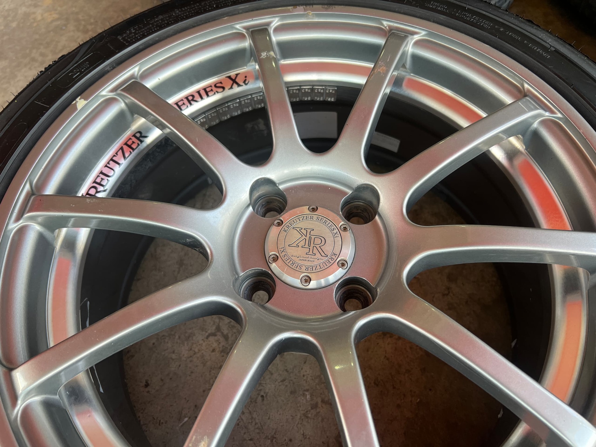 Yokohama Kreuzer Series XI 16x7 +38 4x100 Complete Caps No Tires
