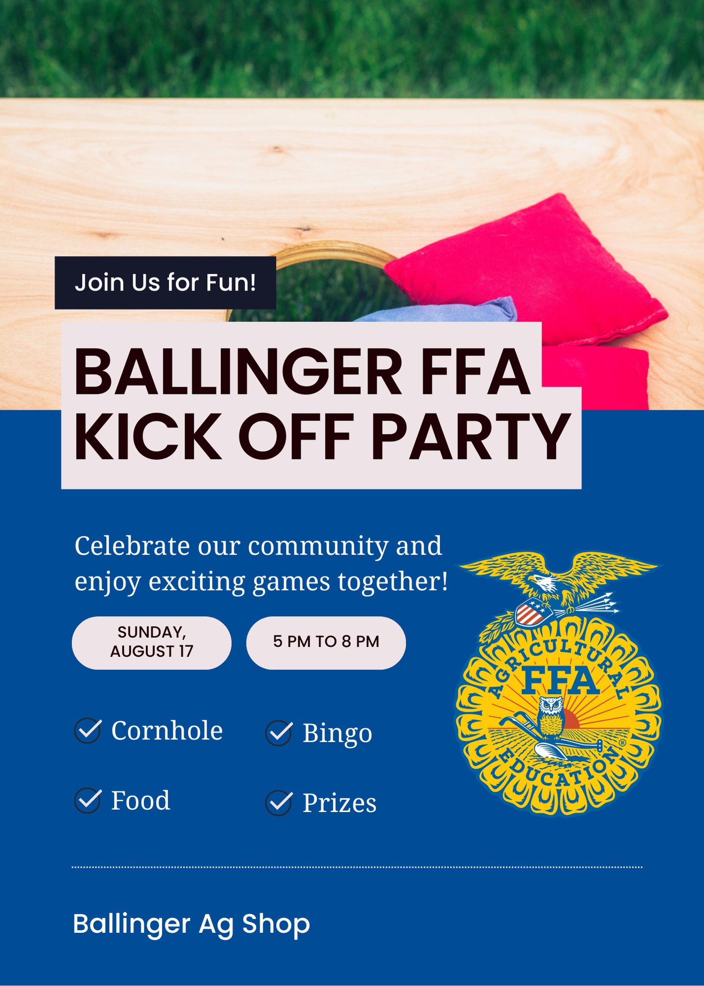 Ballinger - Join us for the our kick off event for the 2025-2026 school ...
