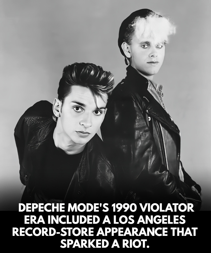 Depeche Mode Violator パンフレット 1990年 Depeche Mode's 1990 Violator era Los Angeles record store
