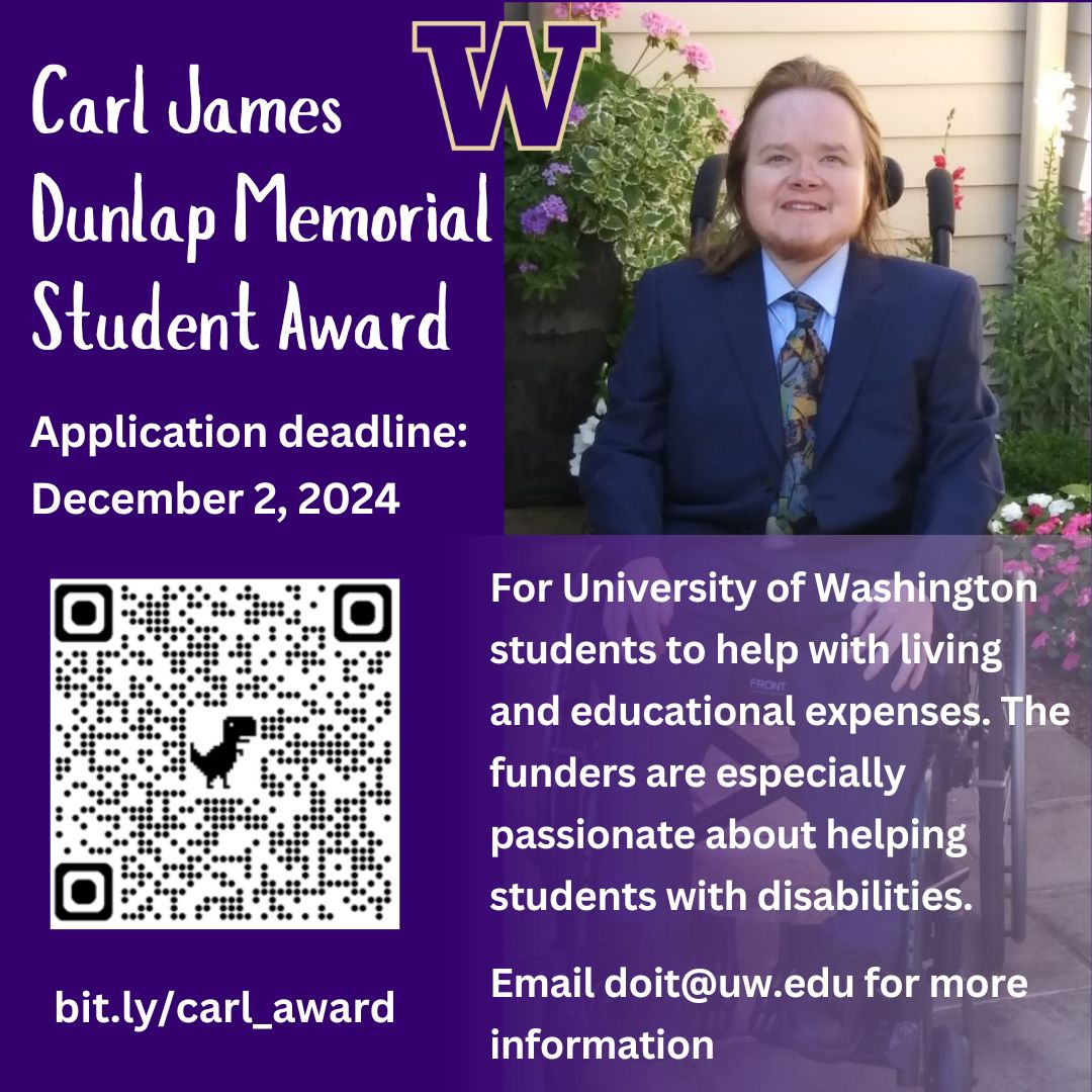 DO-IT - Please share the application for The Carl James Dunlap Memorial ...
