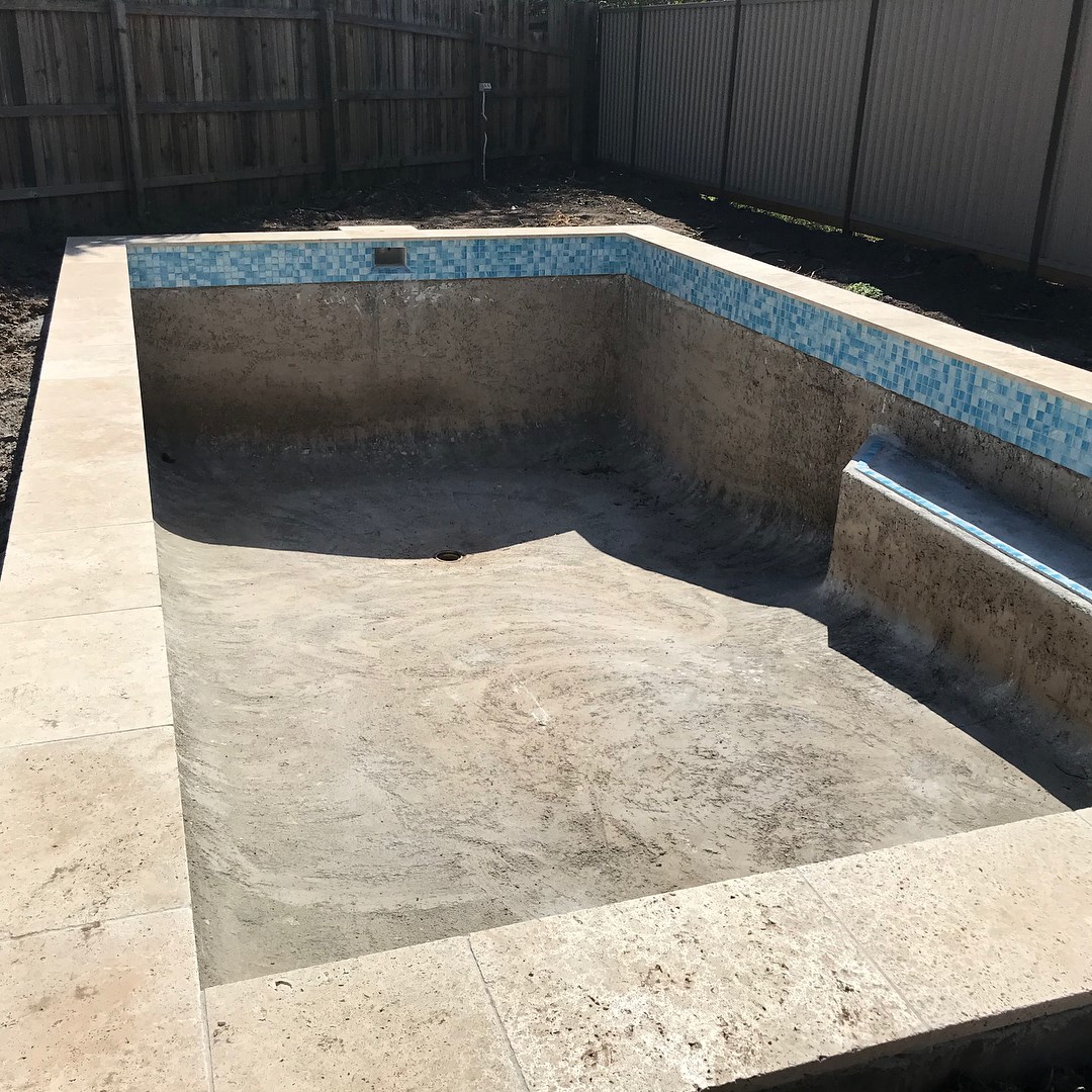 Pool HQ - Coping, waterline tile band and filtration...
