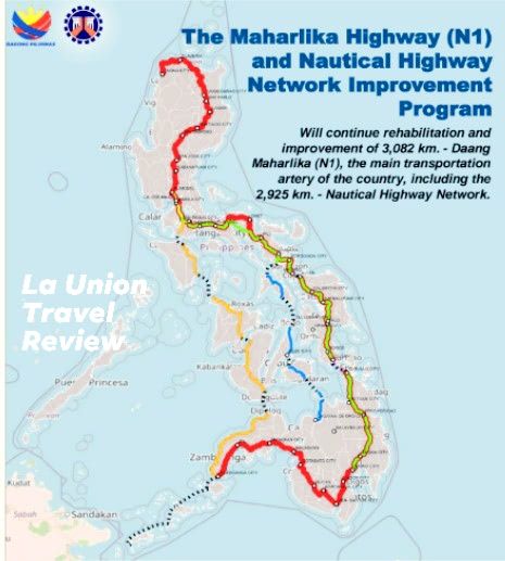 La - The N1 Maharlika Highway and Nautical Highway Network. Mula North ...