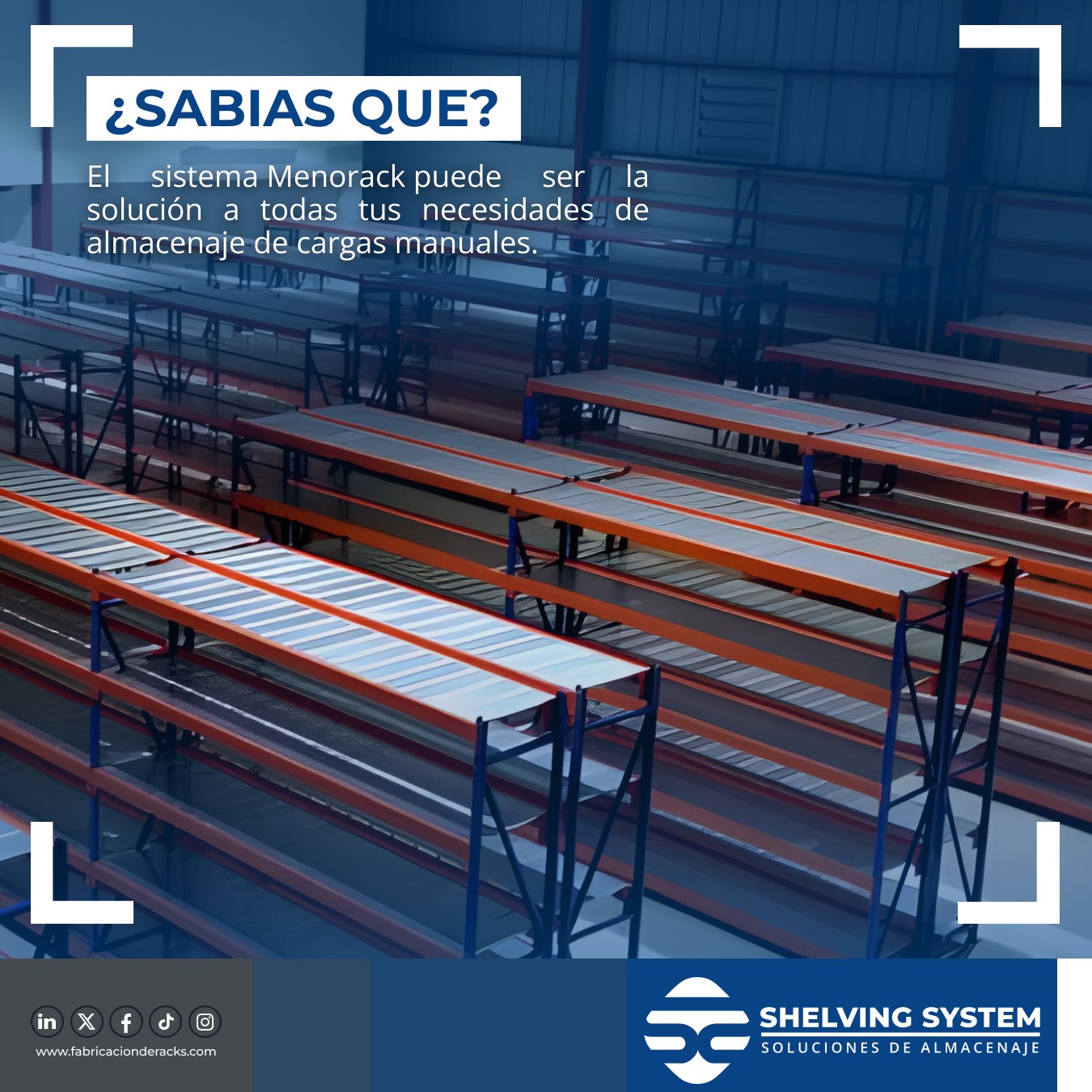 Shelving System - ¿Sabías que Menorack puede ser la...