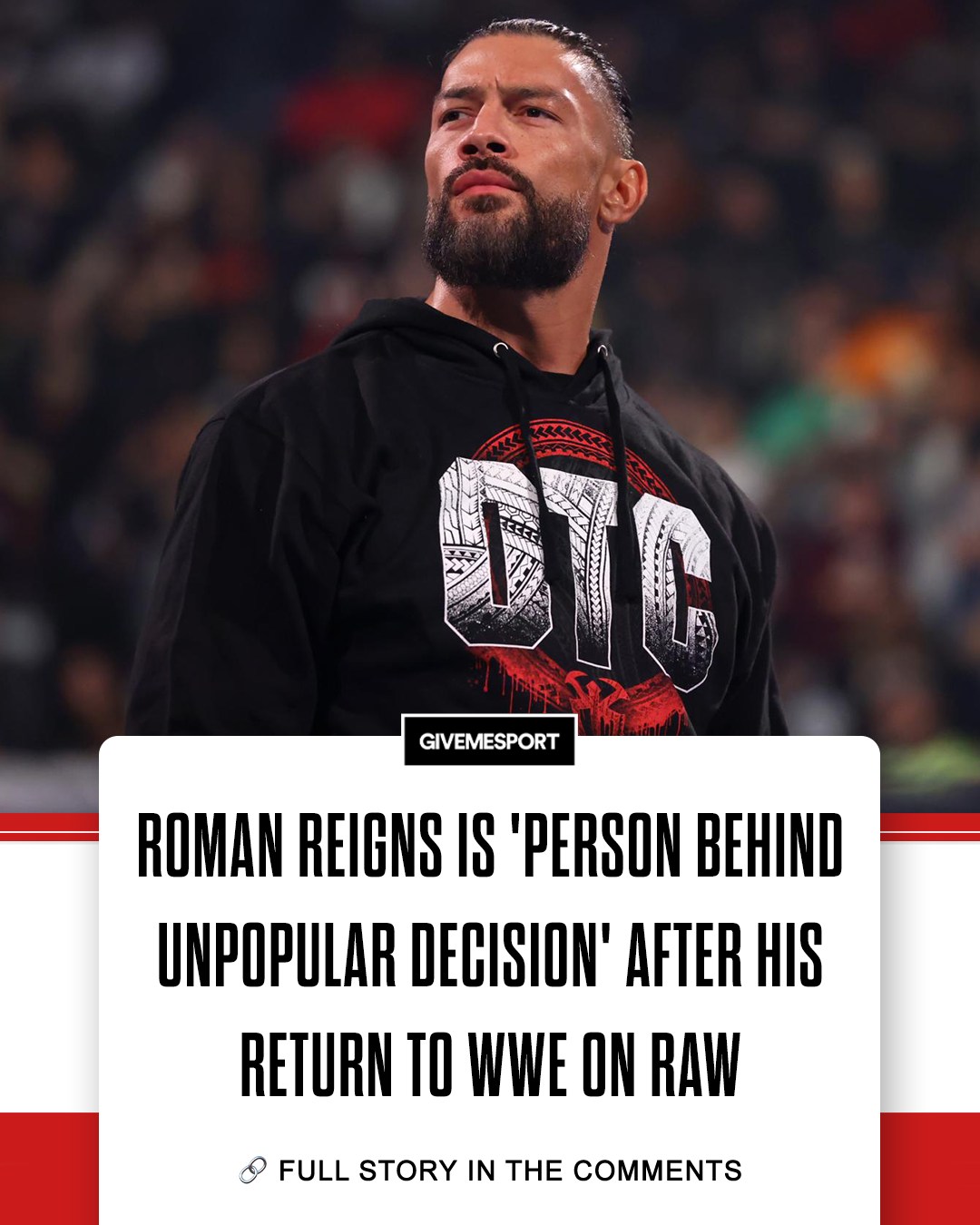 Givemesport - Not all are happy about it, but it was reportedly Reigns ...