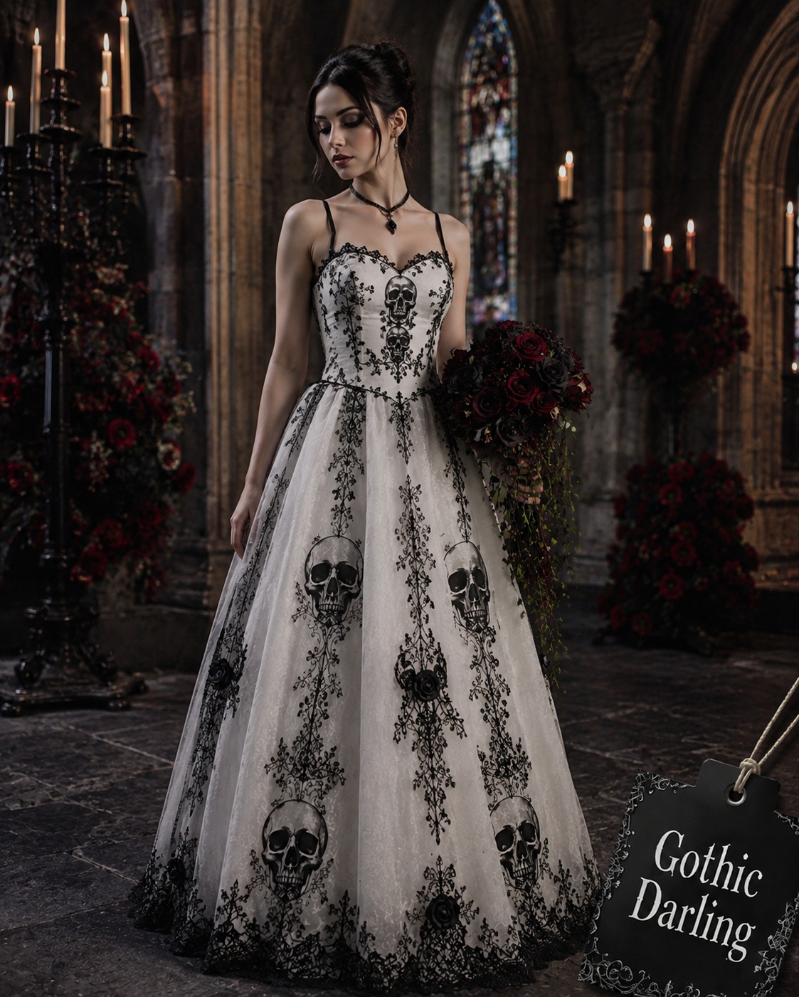 gothic bridesmaid dresses There are you wear once and quietly tuck into the back of a closet—and then there are dresses that become part of the story. This Skull Bridesmaid Dress was Shirt Size:S · 38 Boning and bra padding IT 40 Black actors wearing a