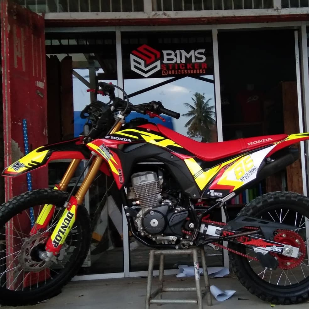 Bims Sticker Decal Semi Stabilo For Honda Crf Desain Facebook