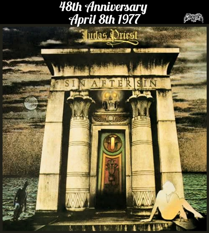 Judas Priest's 'Sin After Sin' album released April 8 1977