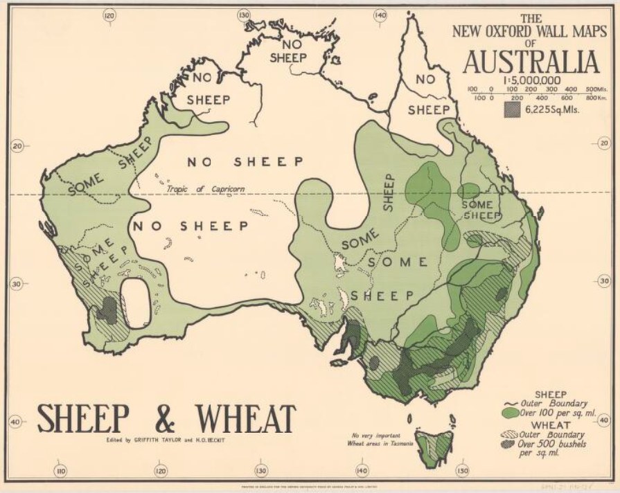 Brilliant Maps - Some Sheep vs No Sheep Map of Australia... | Facebook