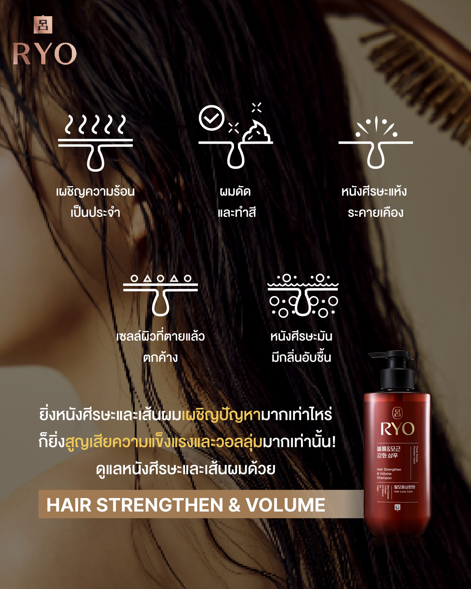 😔ยิ่งหนังศีรษะและเส้นผมเผชิญปัญหามากเท่... - RYO Hair Thailand | Facebook