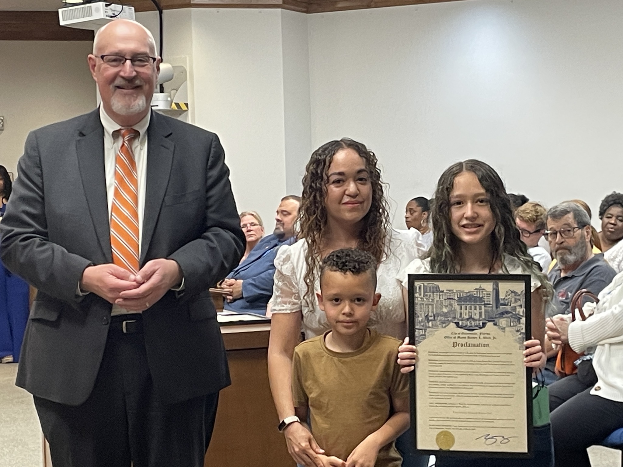 City - Mayor Harvey Ward was joined by the family of Raul Serrano to ...