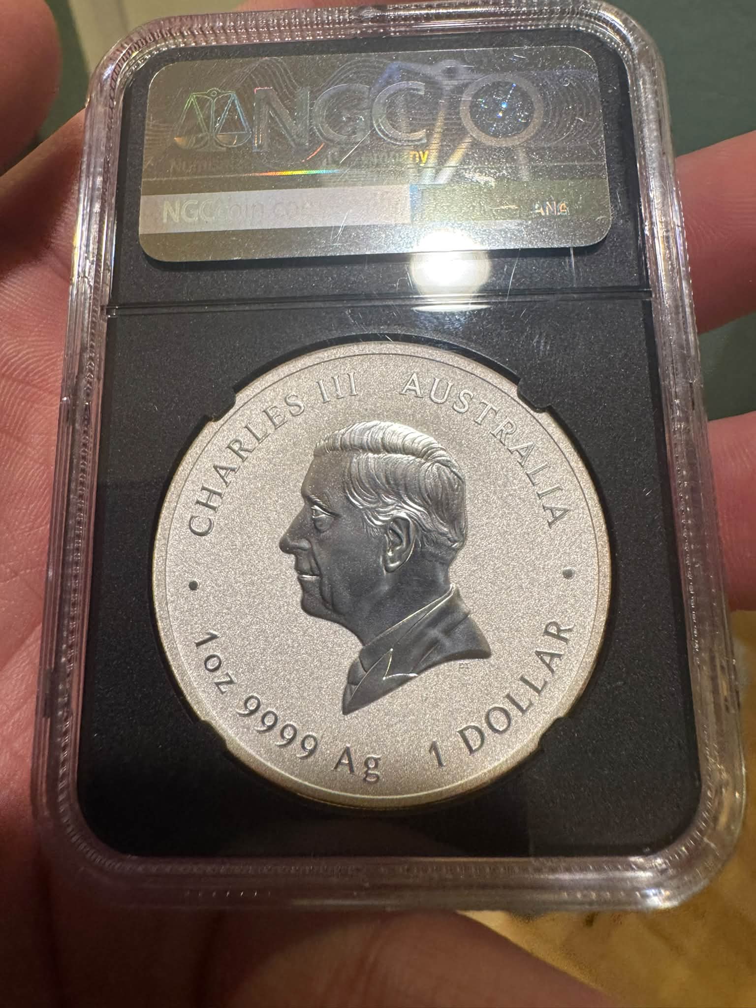 1oz 9999 Ag Charles III Australia silver coin auction