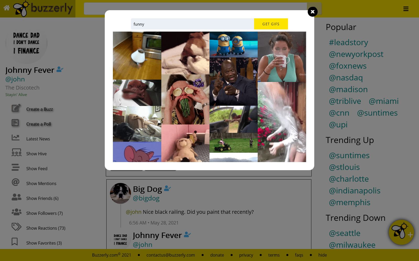 Buzzerly Social Media Application