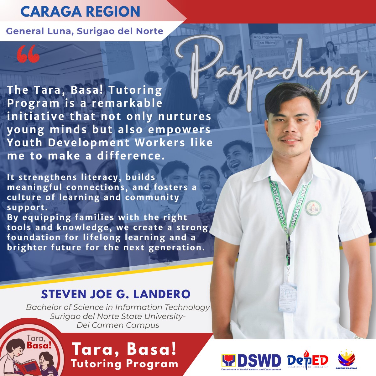 DSWD - The Tara, Basa! Tutoring Program is a movement of hope, growth ...