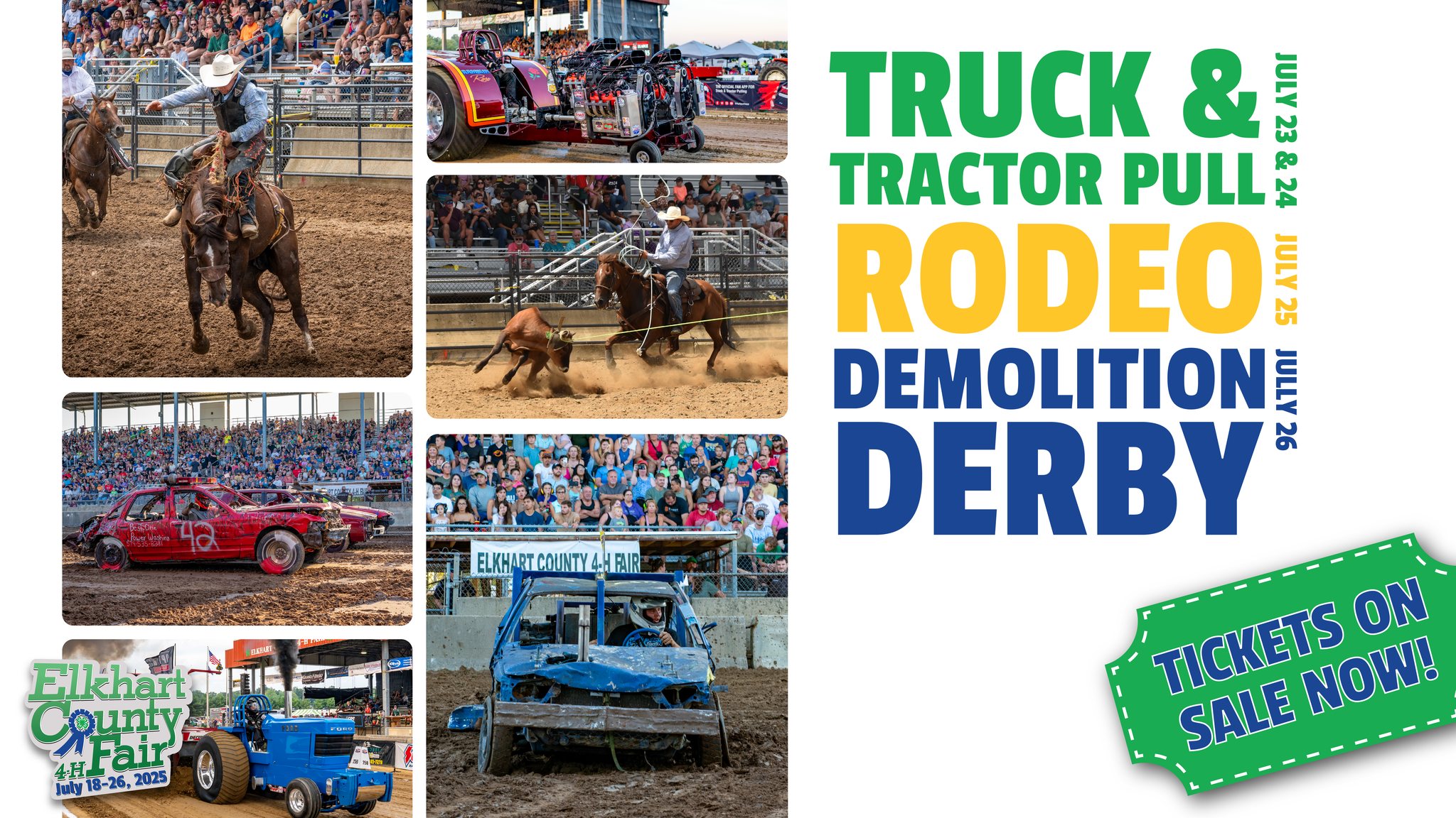 Elkhart - ️Rodeo, Truck & Tractor Pull & Demo Derby tickets ON SALE NOW ...