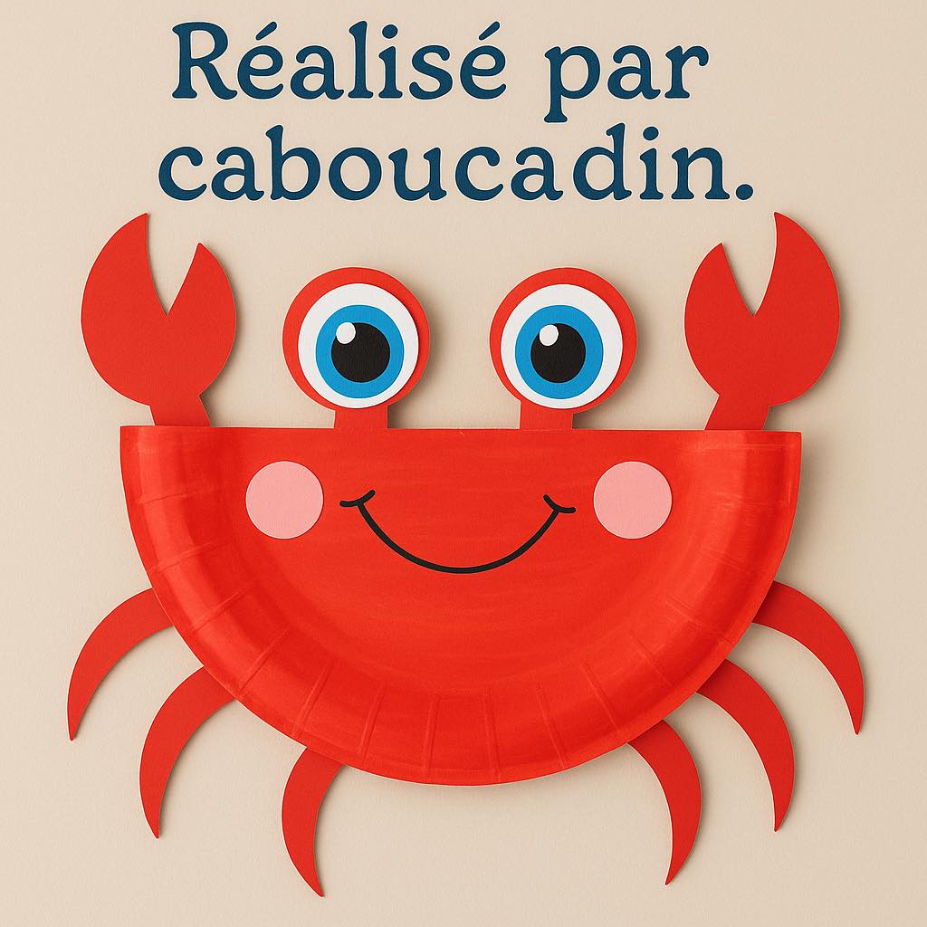 Coussin En Peluche Crabe Rouge 60 Cm - Décoratif, Réaliste, 100% Recyclé, Doux, Pour Enfants Et Adultes